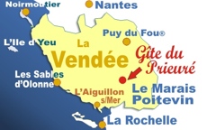 Carte de la Vendée